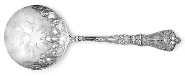 Poppy (Sterling) Small Tomato Server, Solid Piece