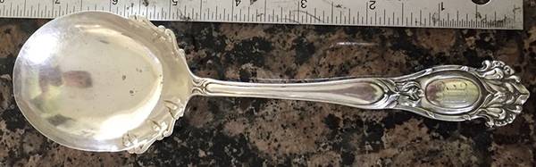 BMS9 (STERLING) Small Solid Berry/Casserole Spoon