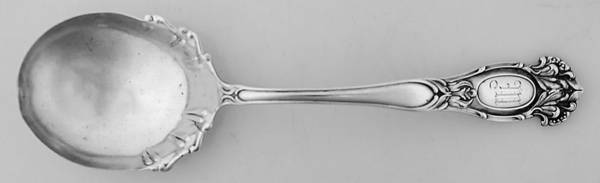 BMS9 (STERLING) Monogram Large Jelly Spoon by Baker Manchester
