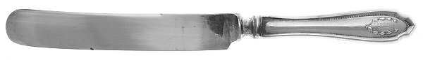 Bridal Wreath (Sterling, 1915) Knife-Old French/Hollow-Bolster-Monogram