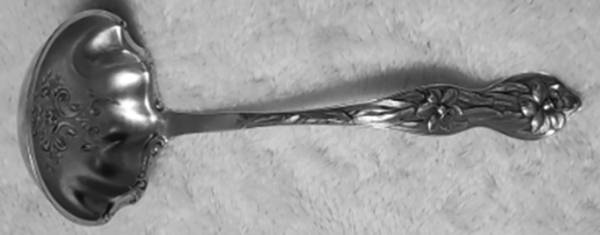 Daffodil (Sterling, 1900) Small Gravy Ladle, Solid Piece
