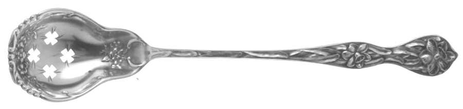 Daffodil (Sterling, 1900) Pierced Bowl Short Handle Olive Spoon