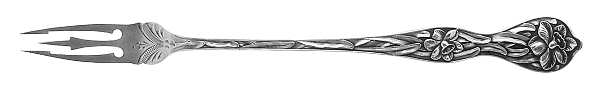 Daffodil (Sterling, 1900) Short Handle Pickle/Olive Fork
