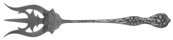 Daffodil (Sterling, 1900) Large Brightcut Chipped Beef Fork