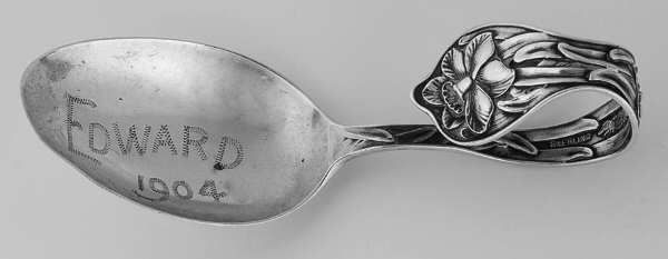 Daffodil (Sterling, 1900) Spoon-Baby/Curved Handle