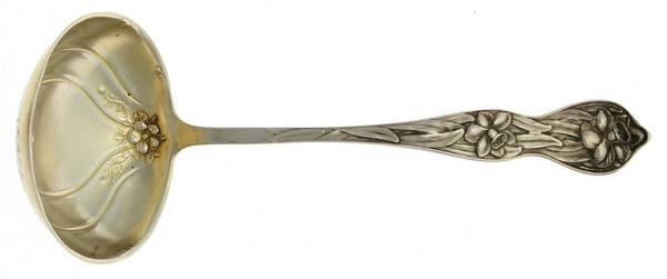 Daffodil (Sterling, 1900) Small Gravy Ladle, Solid Piece