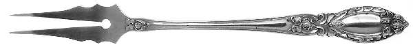 Lady Clare (Sterling, 1914) Short Handle Pickle/Olive Fork