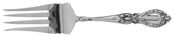Lady Clare (Sterling, 1914) Small Solid Cold Meat Serving Fork
