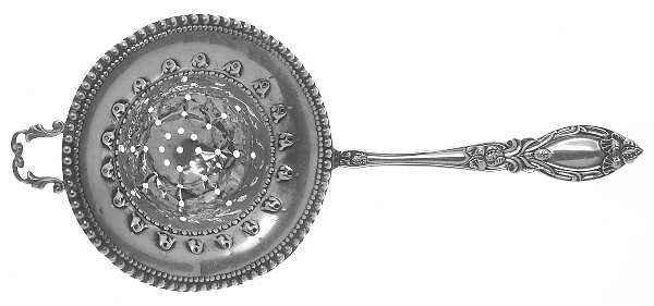 Lady Clare (Sterling, 1914) Solid Individual Overcup Tea Strainer