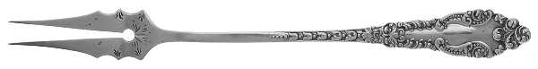 Lafayette (Sterling, 1898) Short Handle Pickle/Olive Fork