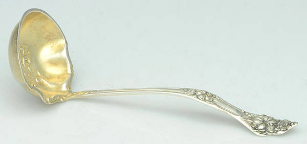 Landers No. 2 (Sterling, 1900, No Monograms) Small Gravy Ladle, Solid Piece