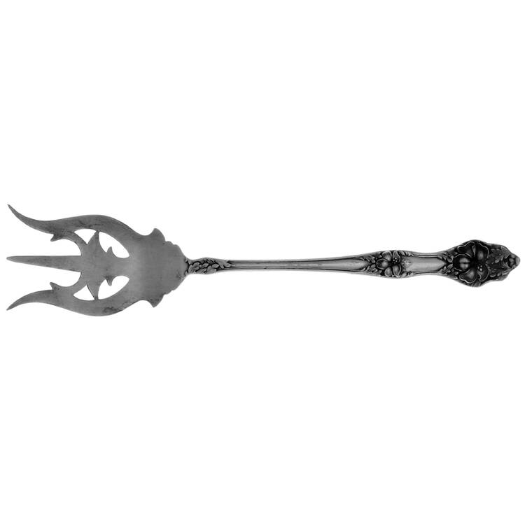 Landers No. 2 (Sterling, 1900, No Monograms) Small Lettuce Serving Fork