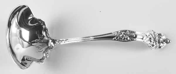 Landers No. 2 (Sterling, 1900, No Monograms) Large Gravy Ladle, Solid Piece