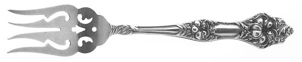 Landers No. 2 (Sterling, 1900, No Monograms) Small Chipped Beef Fork