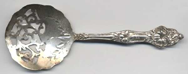 Landers No. 2 (Sterling, 1900, No Monograms) Bon Bon Spoon Bright Cut