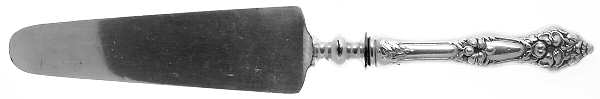 Landers No. 2 (Sterling, 1900, No Monograms) Pie Server with Silverplate Blade