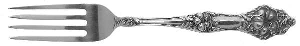 Landers No. 2 (Sterling, 1900, No Monograms) Solid Youth Tea Fork