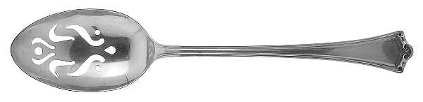Roanoke (Sterling, 1918, No Monograms) Pierced Tablespoon (Serving Spoon)