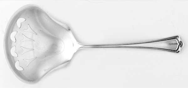 Roanoke (Sterling, 1918, No Monograms) Pierced Nut Serving Spoon