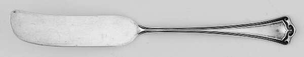 Roanoke (Sterling, 1918, No Monograms) Flat Handle Master Butter Knife