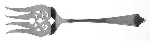 Roger Williams (Sterling, 1918) Large Solid Cold Meat Serving Fork