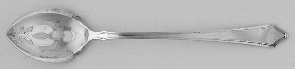 Roger Williams (Sterling, 1918) Pierced Bowl Short Handle Olive Spoon