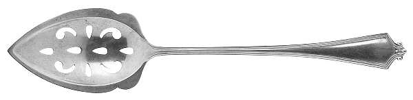 Van Buren (Sterling, 1916) Pierced Bowl Long Handle Olive Spoon