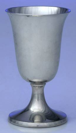 Colonial (Pewter, Hollowware) Wine Goblet by Luther Boardman & Son