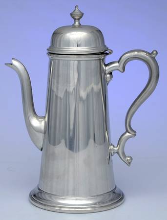 Colonial (Pewter, Hollowware) Coffee Pot