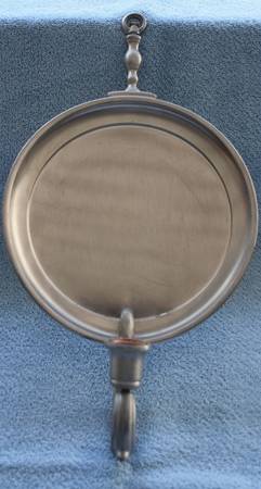 Colonial (Pewter, Hollowware) Wall Plate Candleholder