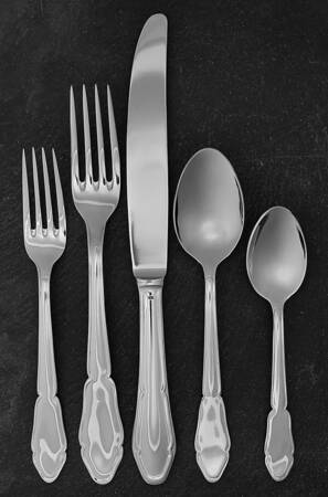 Pompadour (Stainless) 5 Piece Place Setting
