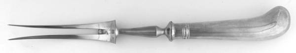 BSL1 (Silverplate) Large Stainless-Prong Roast Carving Fork