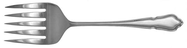 Dubarry (Silverplate) Large Solid Fish Serving Fork