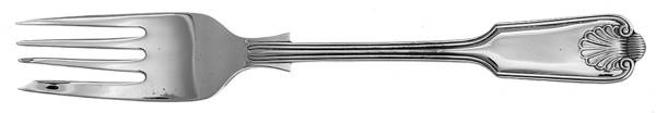 Fiddle Thread and Shell (Silverplate, 1980) Individual Salad Fork