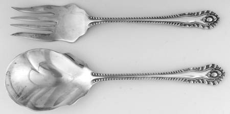 Gadroon (Silverplate) (2 Pc) Solid Salad Set