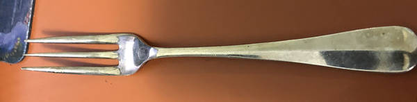 Rattail (Silverplate) 3-Tine Salad Fork