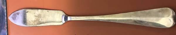 Rattail (Silverplate) Flat Handle Master Butter Knife