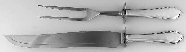 Gilbert Stuart (Sterling, 1946) Small Stainless Blade 2-Piece Steak Carving Set