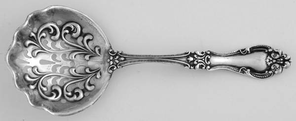 Helena (Sterling, 1900) Pierced Almond Spoon by R. Blackinton & Co