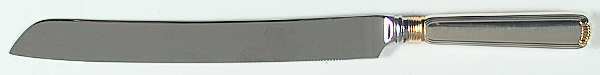 Marie Louise Gold (Sterling, Gold Accent) Cake Slicer with Stainless Blade