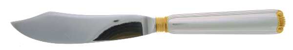Marie Louise Gold (Sterling, Gold Accent) Individual Fish Knife with Stainless Blade