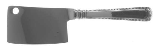 Scroll & Bead (Sterling, 1940, No Monograms) Cheese Cleaver with Stainless Blade