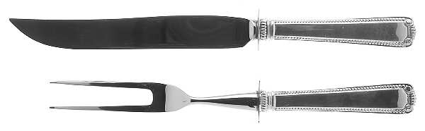 Scroll & Bead (Sterling, 1940, No Monograms) Small 2-Piece Steak Carving Set w/Stainless Blade