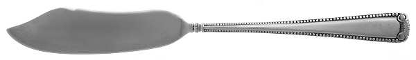 Scroll & Bead (Sterling, 1940, No Monograms) Flat Handle Master Butter Knife