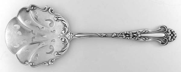 Daisy (Sterling) Tomato Server, Solid Piece