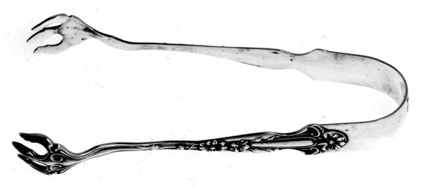 Daisy (Sterling) Small Sugar Tongs