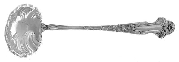 Daisy (Sterling) Solid Piece Cream Ladle by R. Blackinton & Co