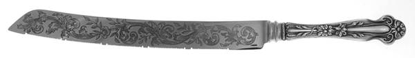 Daisy (Sterling) Wedding Cake Knife with Stainless Blade