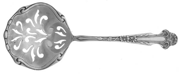 Daisy (Sterling) Solid Bon Bon Spoon with Pierced Bowl