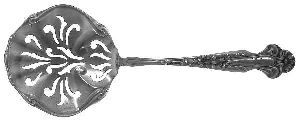 Daisy (Sterling) Tomato Server, Solid Piece